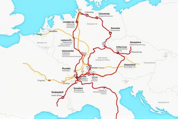 Map of Austrian highways and tunnels